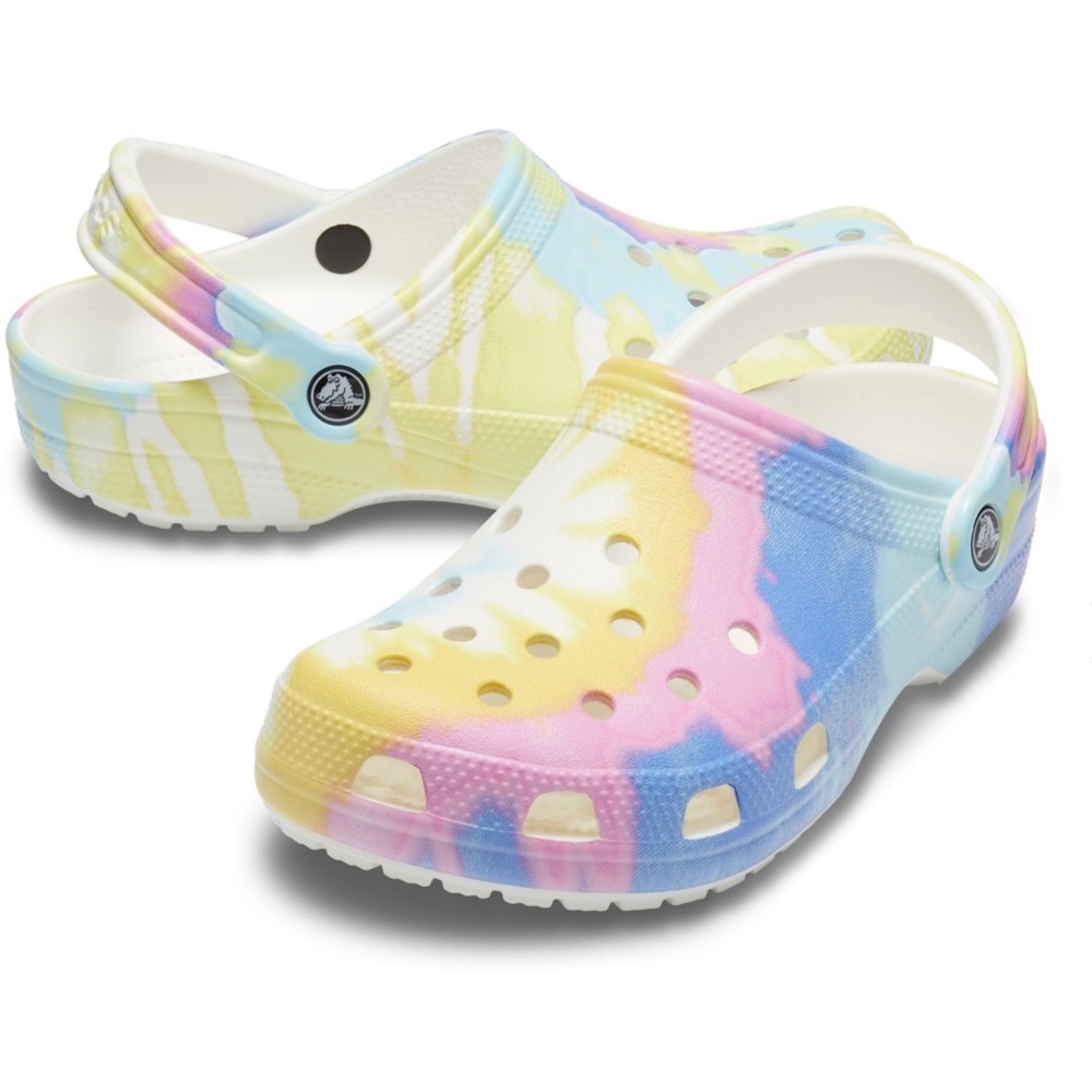 Crocs Classic tie dye graphic clog